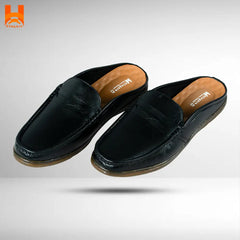 Genuine Leather Premium Half Loafer Shoe Hingare Smart Lifestyle Fashion Casual Men's Leather Shoes