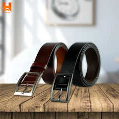 High Grade Genuine Leather Belts For Men's 2" Wide One Part Plain Belt