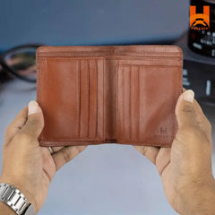 Hingare Crocodile Pattern Genuine Leather Wallet Unique Short Wallet