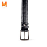 Hingare Genuine Leather Dice Stone Belt Double Part Men's Belts