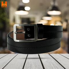 Middle Line Roller Embossed Men's Genuine Leather Belt Formal & Casual 100% Original Leather Belts