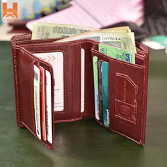 Best Genuine Leather Men's Short Wallet & Original Leather 3 Part Formal Belt Combo