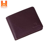 Slim Design Genuine Leather Short Wallet For Men's