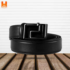 Smart Lifestyle "S" Design Gear Buckle Genuine Leather Belts Formal & Casual Original Leather Men's Gear Belt