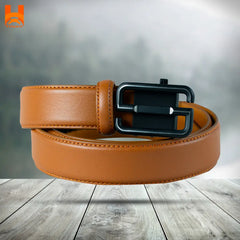 Smart Fashion "S" Design Buckle Genuine Leather Belts Formal & Casual Original Leather Gear Belt