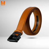 Smart Lifestyle "S" Design Gear Buckle Genuine Leather Belts Formal & Casual Original Leather Men's Gear Belt