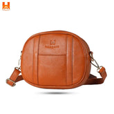 Top-Handle Satchel Fashion Round Handbag Genuine Leather Crossbody Women's Bags