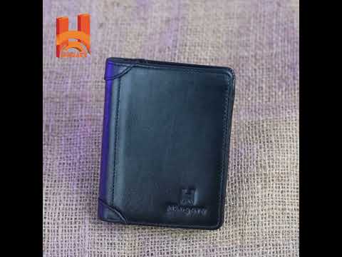 Oily Genuine Leather Men's Short Wallet Best Leather Tri-Fold Wallet