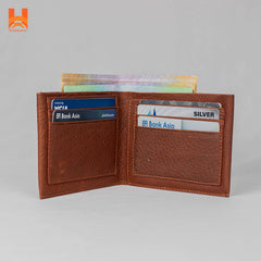 Hingare Oil Pullup Leather Wallet Soft Genuine Leather Male Short Wallet