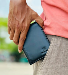 Oily Genuine Leather Men's Short Wallet Best Leather Tri-Fold Wallet