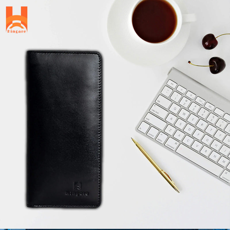 Black Monopoly Hingare Attractive Design Long Wallet Genuine Leather Premium Quality Long Wallet