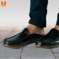 Genuine Leather Premium Half Loafer Shoe Hingare Smart Lifestyle Fashion Casual Men's Leather Shoes