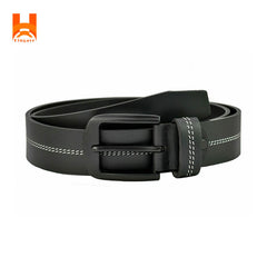 Hingare Men's Double Stitching Leather Belt 100% Genuine Leather Belts (Enclosed in Gift Box)