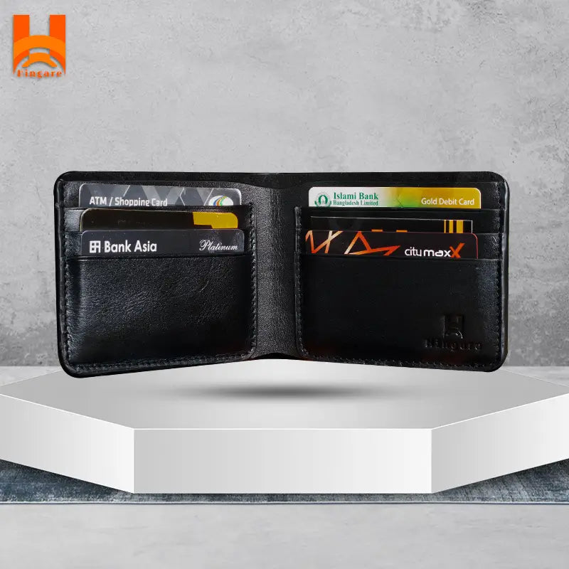 Hingare Banglalink Design Genuine Men's Leather Wallet