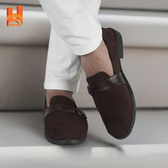 Plain Luxury Original Leather Mens Shoes Casual Genuine Leather Shoes