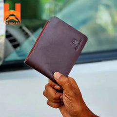 Slim Design Genuine Leather Short Wallet For Men's