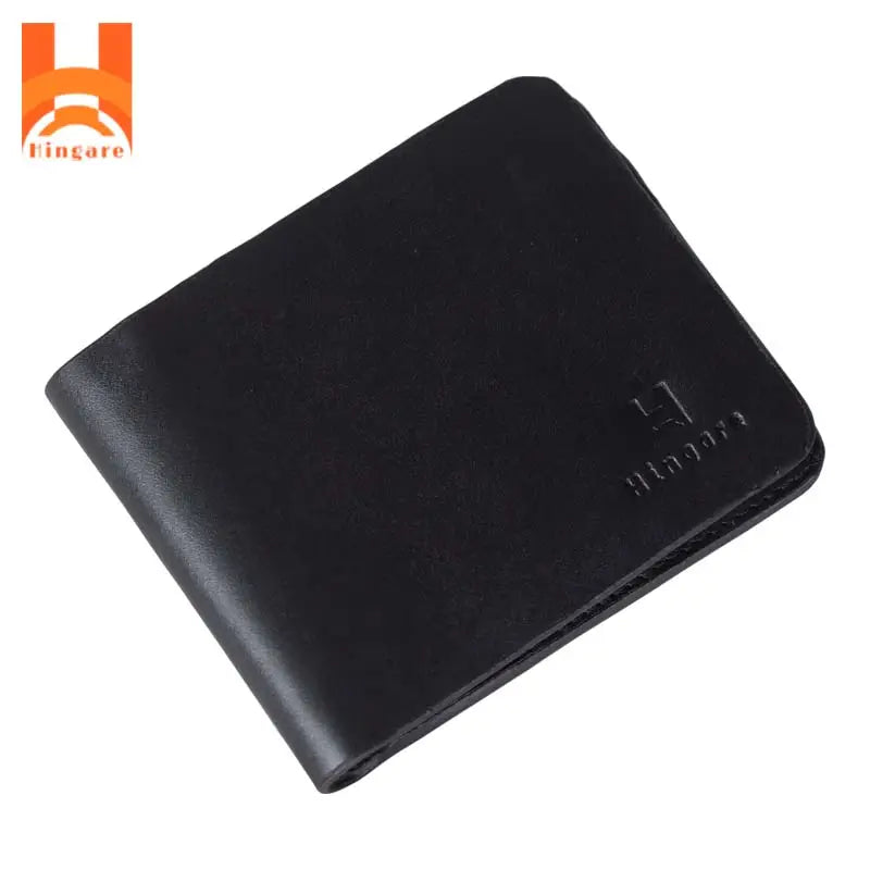 Slim Design Genuine Leather Short Wallet For Men's