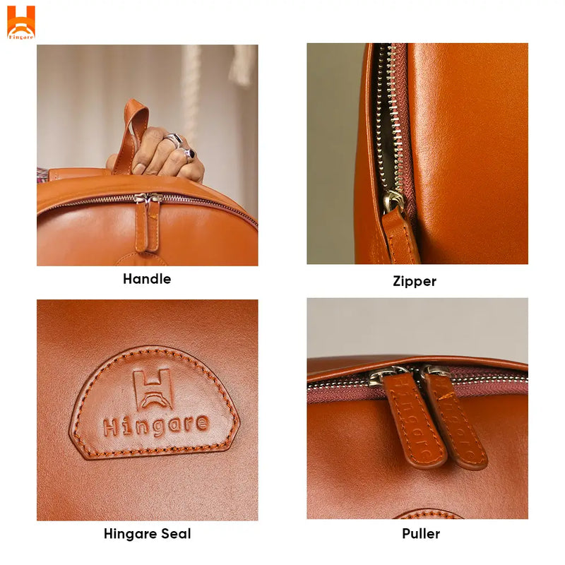 Stylish and Durable Premium Genuine Leather Backpack Professional Look Full Leather Bag