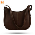 Western Style Genuine Leather Crossbody Bag for Women's Shoulder Bag