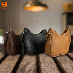 Western Style Genuine Leather Crossbody Bag for Women's Shoulder Bag